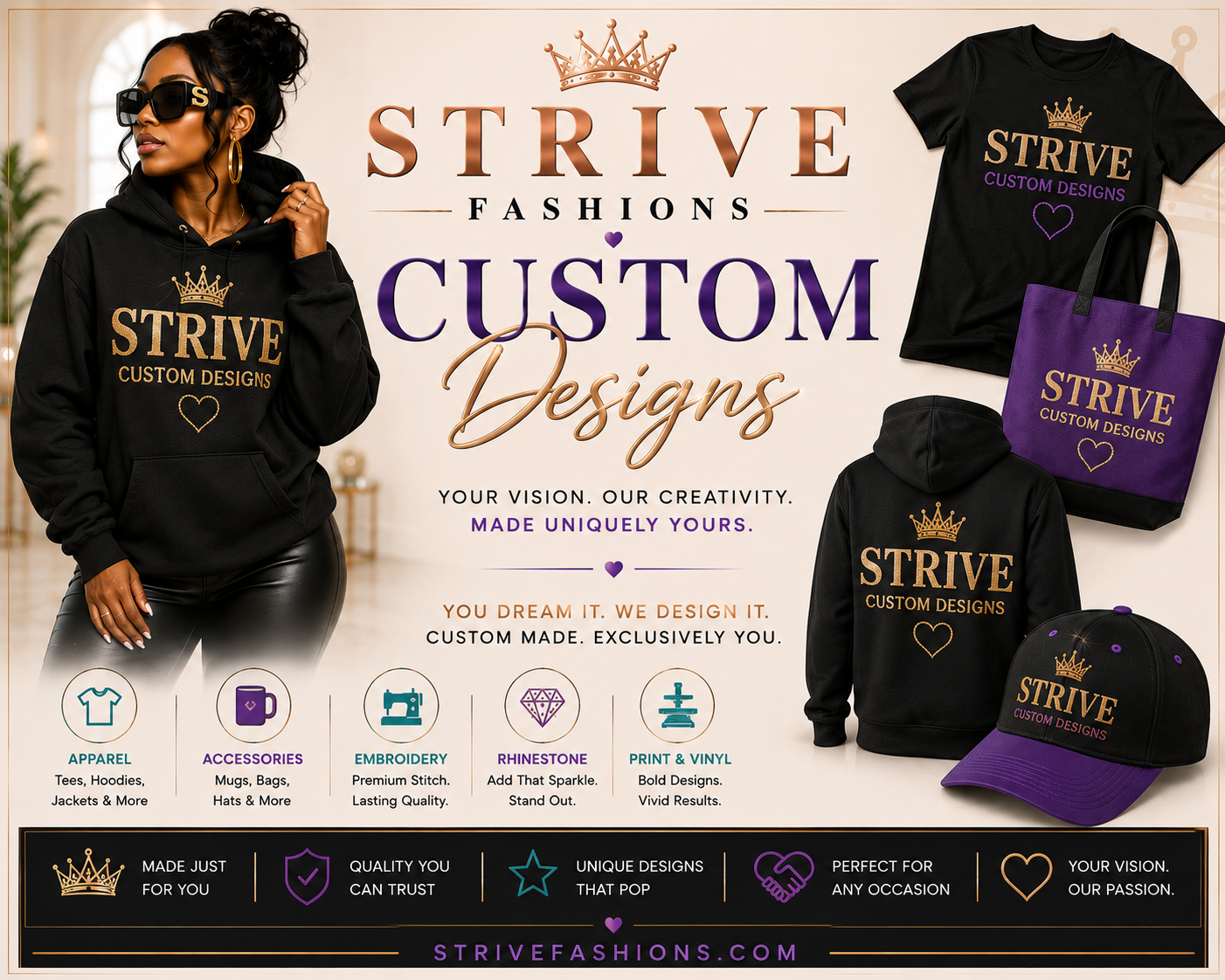 STRIVE CUSTOM DESIGNS COLLECTION